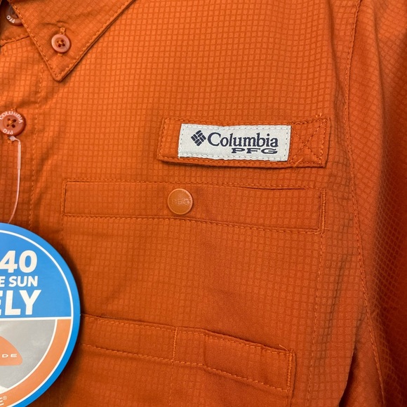 NWT Columbia PFG Texas Longhorns Shirt Boys L14/16 - Picture 3 of 7